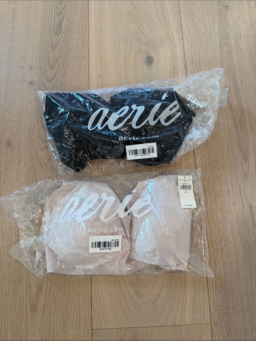 NWT aerie Soft Everyday Bras in Black & Nude Size Large